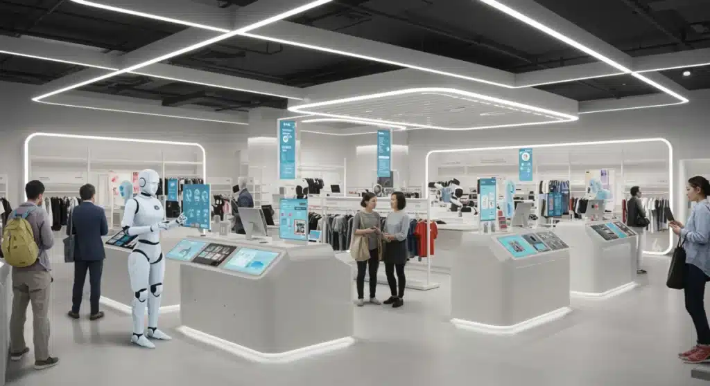 AI Integration in US Retail: 10% Efficiency Gain by 2025