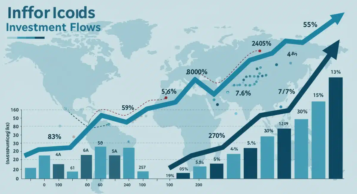 Infographic depicting positive economic indicators influenced by tech sector growth