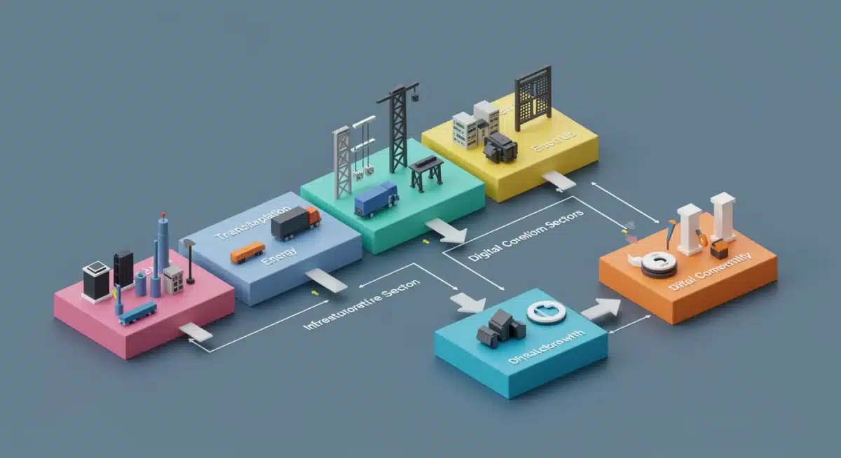 Breakdown of government infrastructure spending allocations