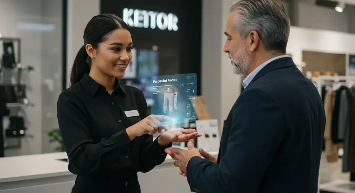 Personalized digital sales interaction with augmented reality