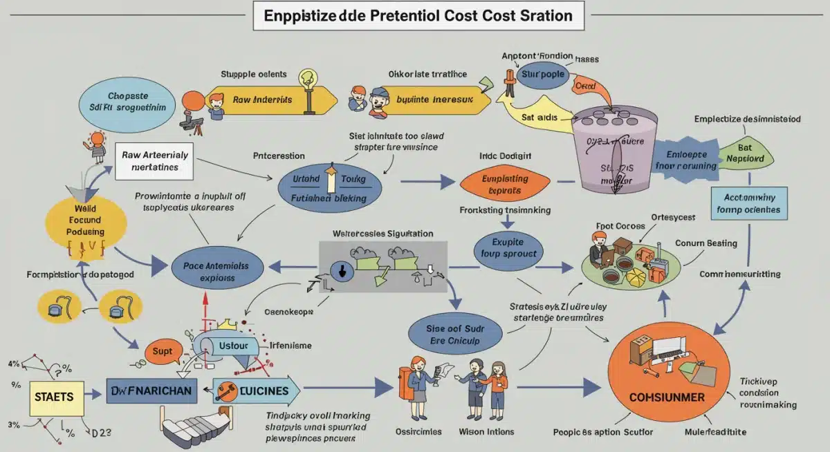 Supply chain optimization impacting retail pricing in inflationary periods.